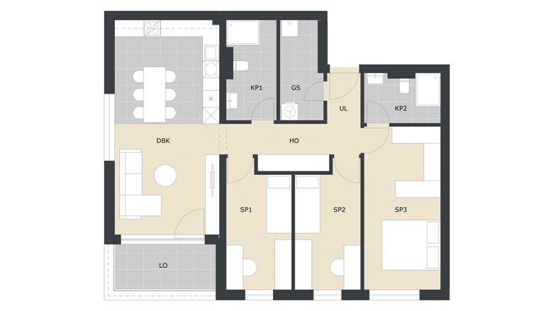 Četverosoban stan Velika Gorica Prodaja novogradnje Green Side Residence A04