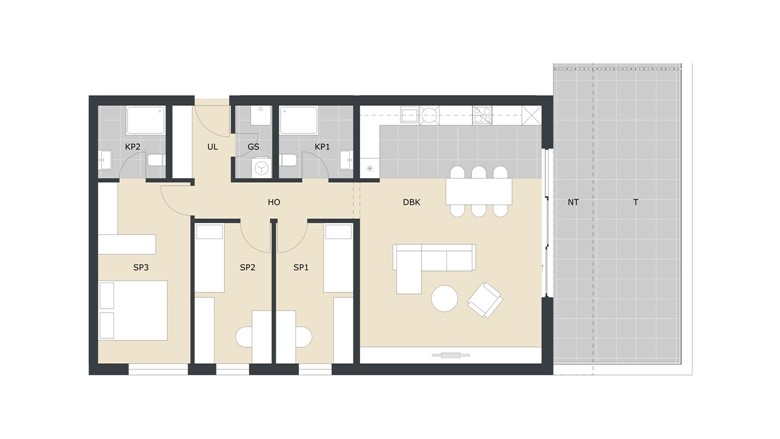 Prodaja stanova Velika Gorica četverosoban stan Green Side Residence A71