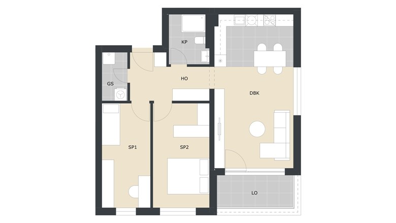 Prodaja stanova Velika Gorica trosoban stan Green Side Residence A16