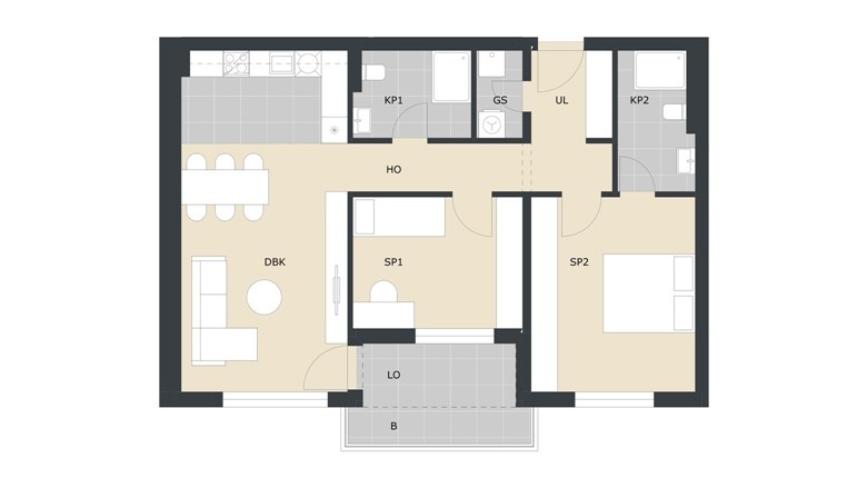 Stan trosoban Velika Gorica Green Side Residence novogradnje prodaja A69